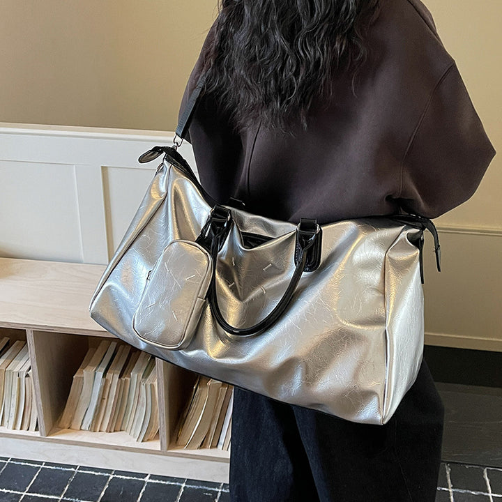 Elegant Travel Bag Made of High-Quality Artificial Leather Bowlift