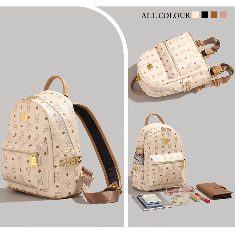 Stylish Character-Printed Backpack Bowlift