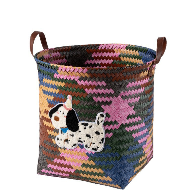 Handcrafted basket with animal pattern Bowlift