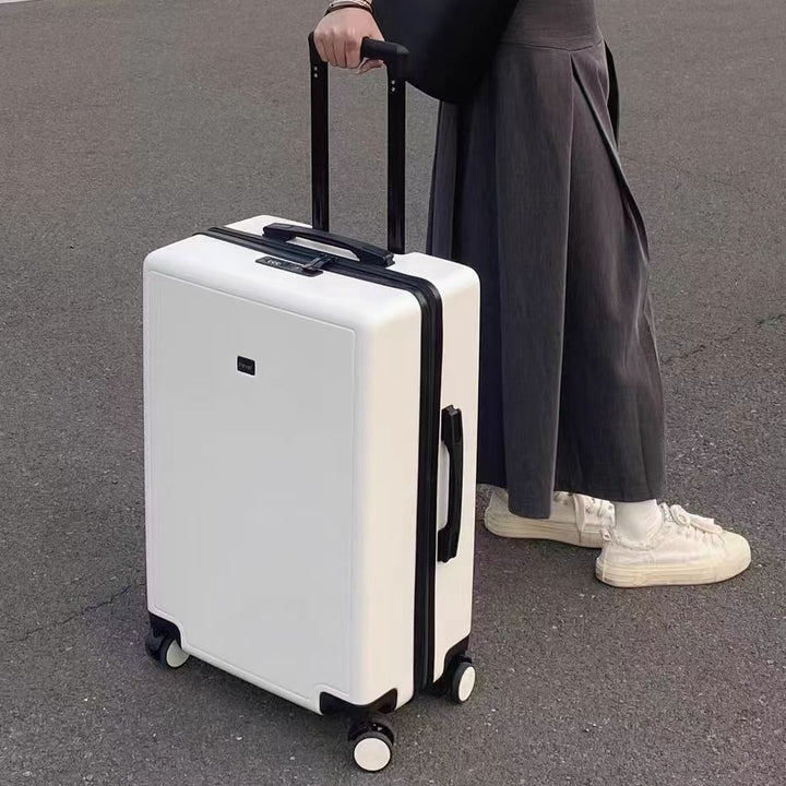hardshell spinner carry-on suitcase with telescopic handle double-spinner wheels built-in TSA combination lock scratch-resistant ABS shell Bowlift