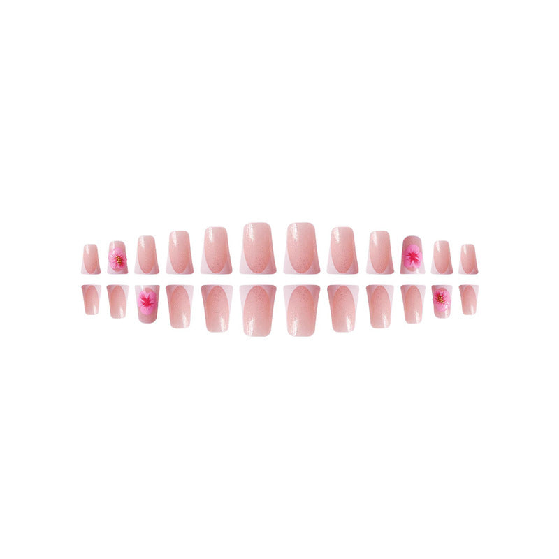 Floral Design Press-On Nails Bowlift