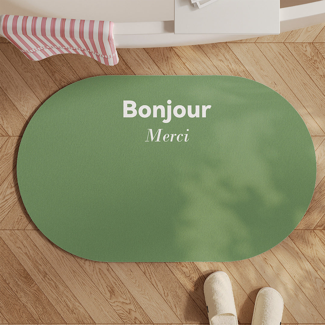 Inspirational Quote Bath Mat