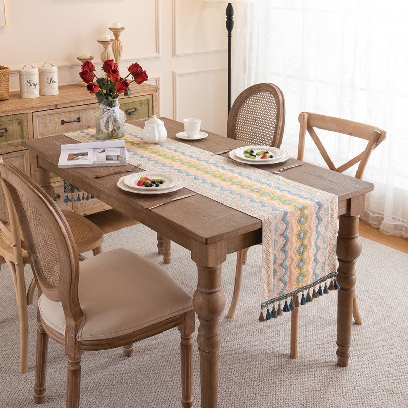 Decorative Geometric Table Runner