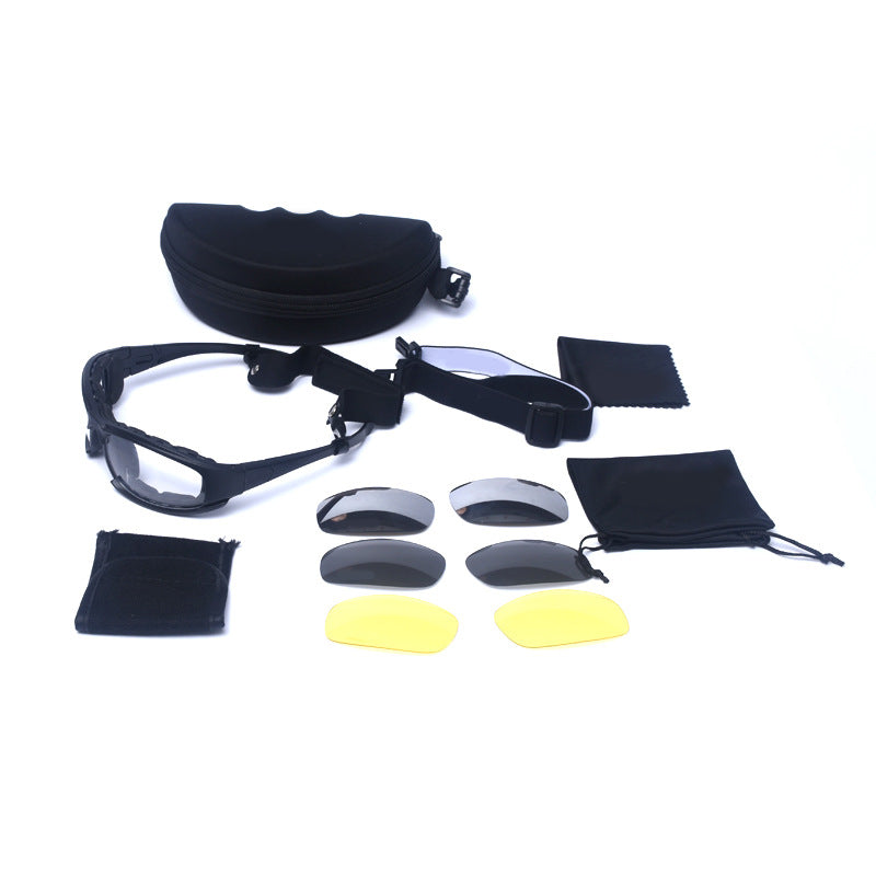 Interchangeable ballistic style protective goggles Bowlift