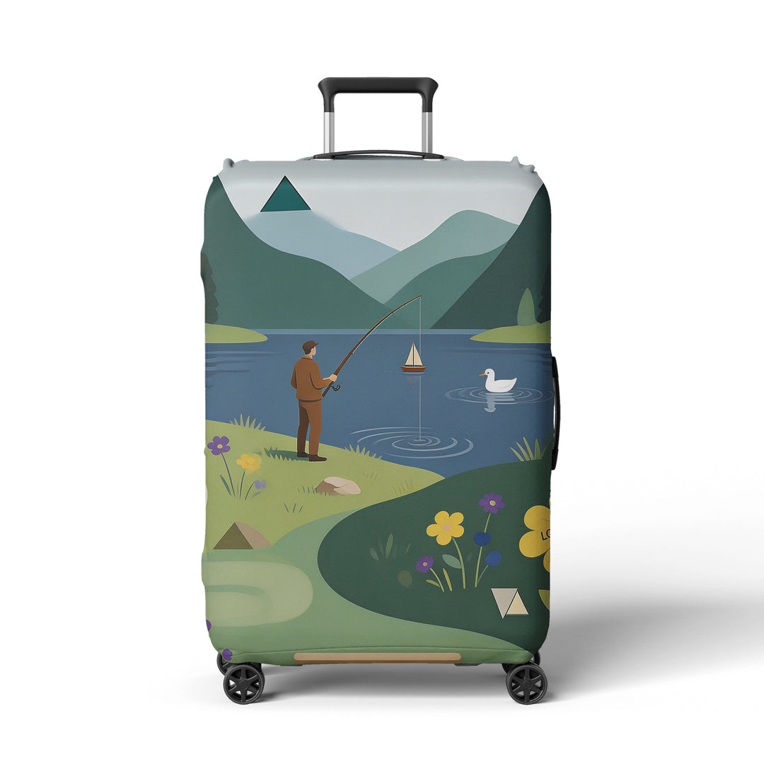 Women's suitcase cover with beach motif Bowlift