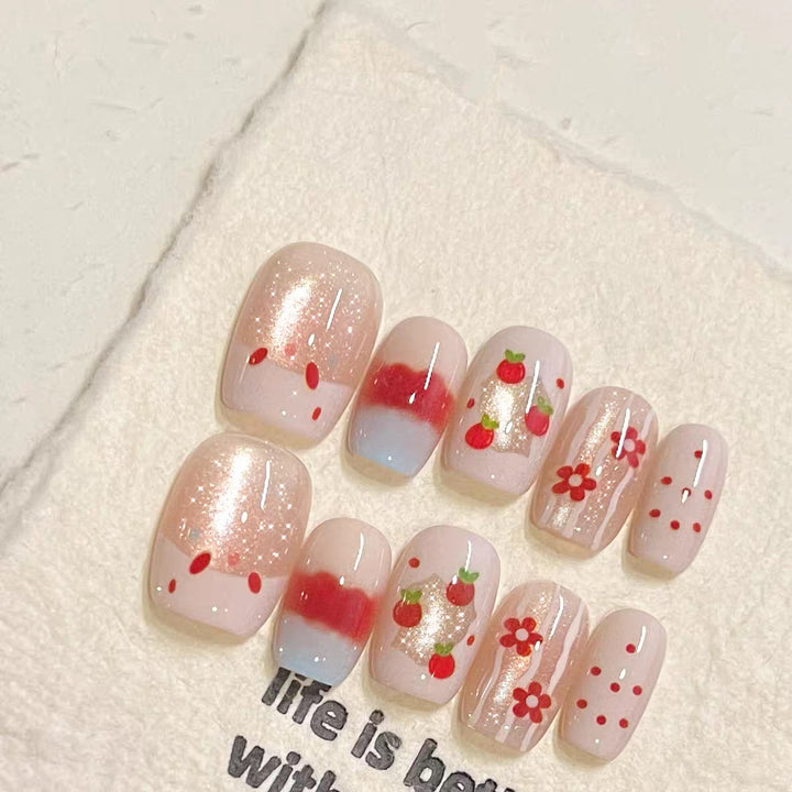 Creative Cartoon-Themed Press-On Nails Bowlift