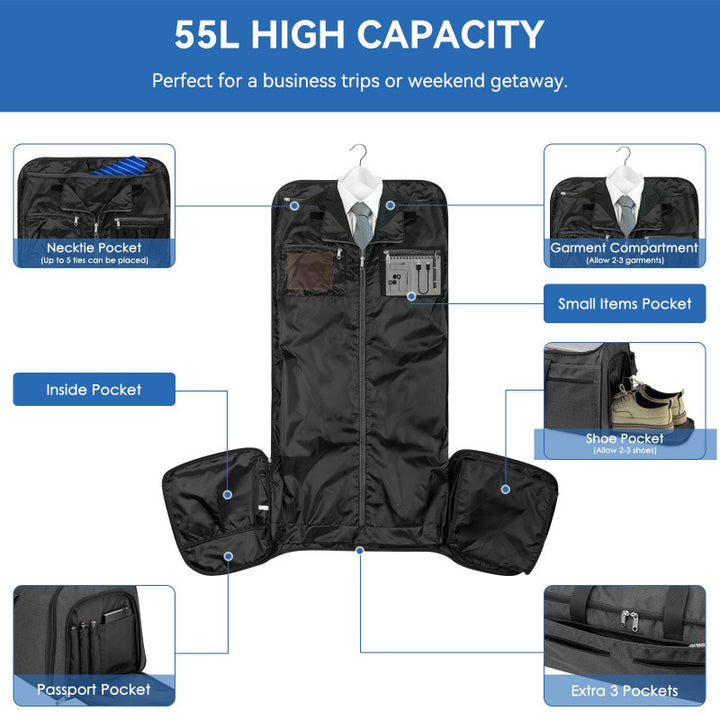 Multifunctional Sports Travel Bag with Multiple Compartments Bowlift
