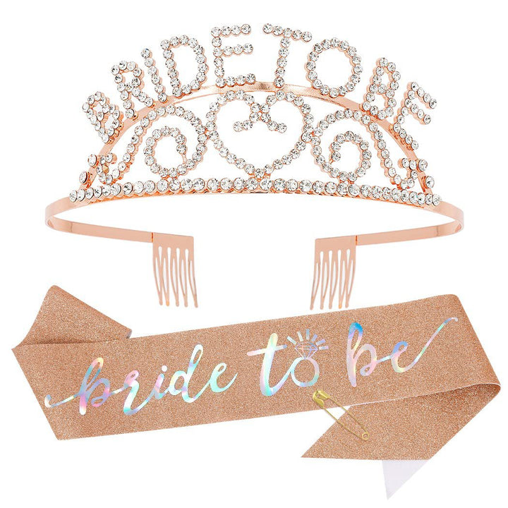 Women's Glittering Tiara with Heart Motifs Bowlift