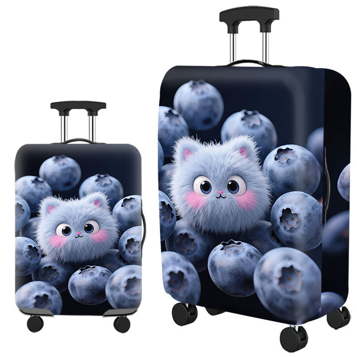 Artistic Cat-Themed Hard Shell Suitcase Bowlift