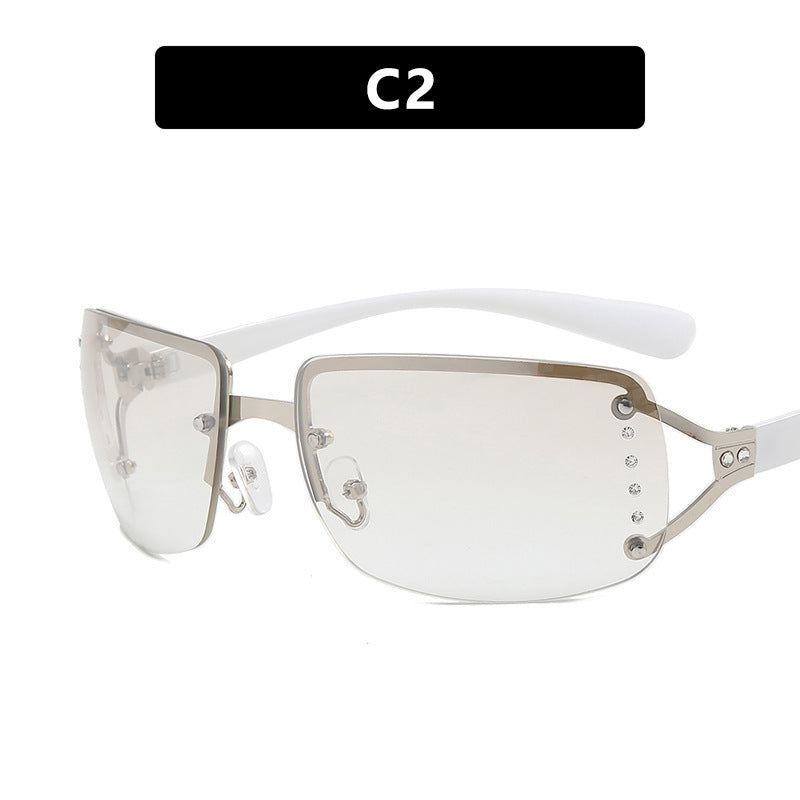 Women's futuristic, sleek Shield sunglasses Bowlift