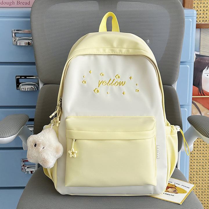 Cute Floral-Embellished Backpack Bowlift