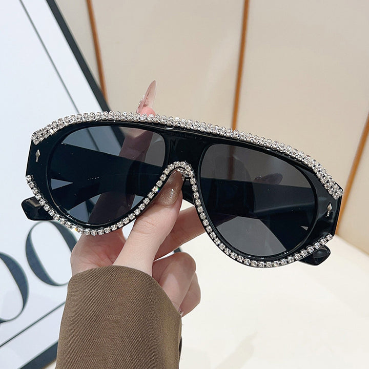 Luxury Oversized Rhinestone Sunglasses Bowlift