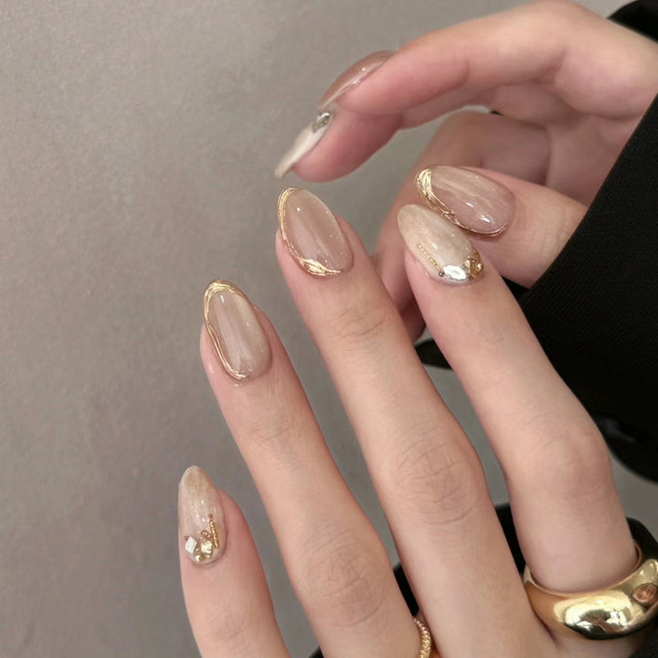 Premium Glittery Press-On Nail Set Bowlift
