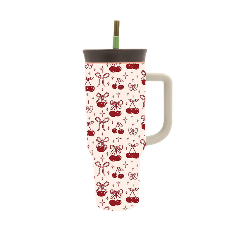 Women's Stylish Drink Cup with Practical Straw Bowlift