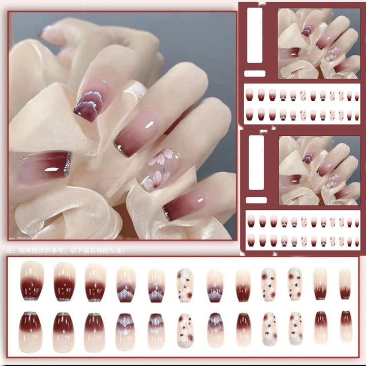 Elegant Nail Art with Gloss Finish Bowlift