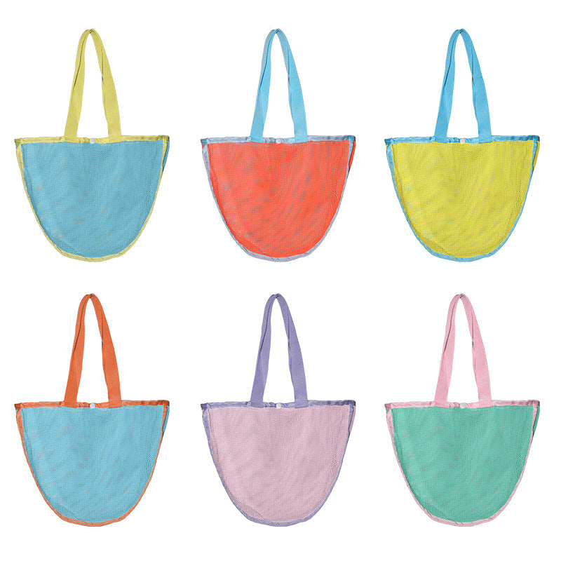 Versatile Beach Bag In Airy Mesh Design Bowlift