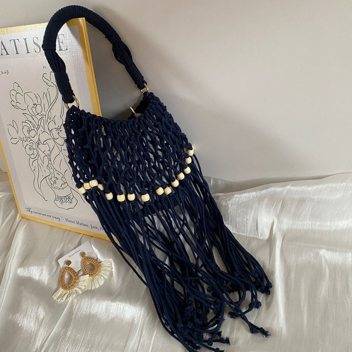 Artisanal macramé shoulder bag Bowlift