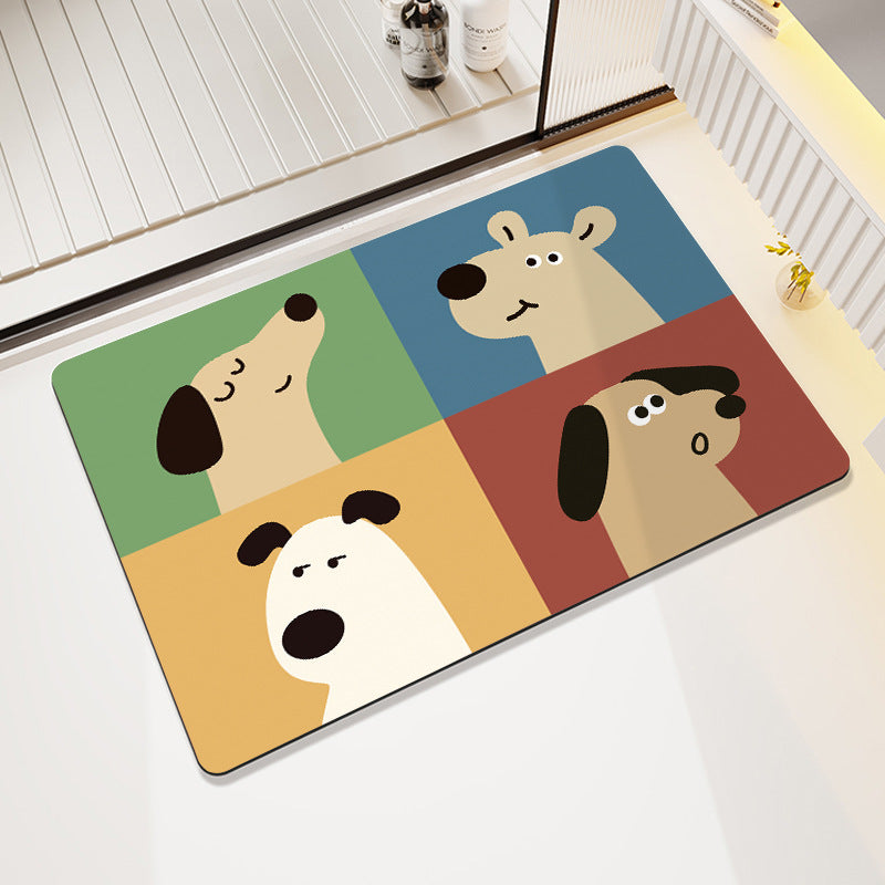 Modern Artistic Bath Mat Bowlift