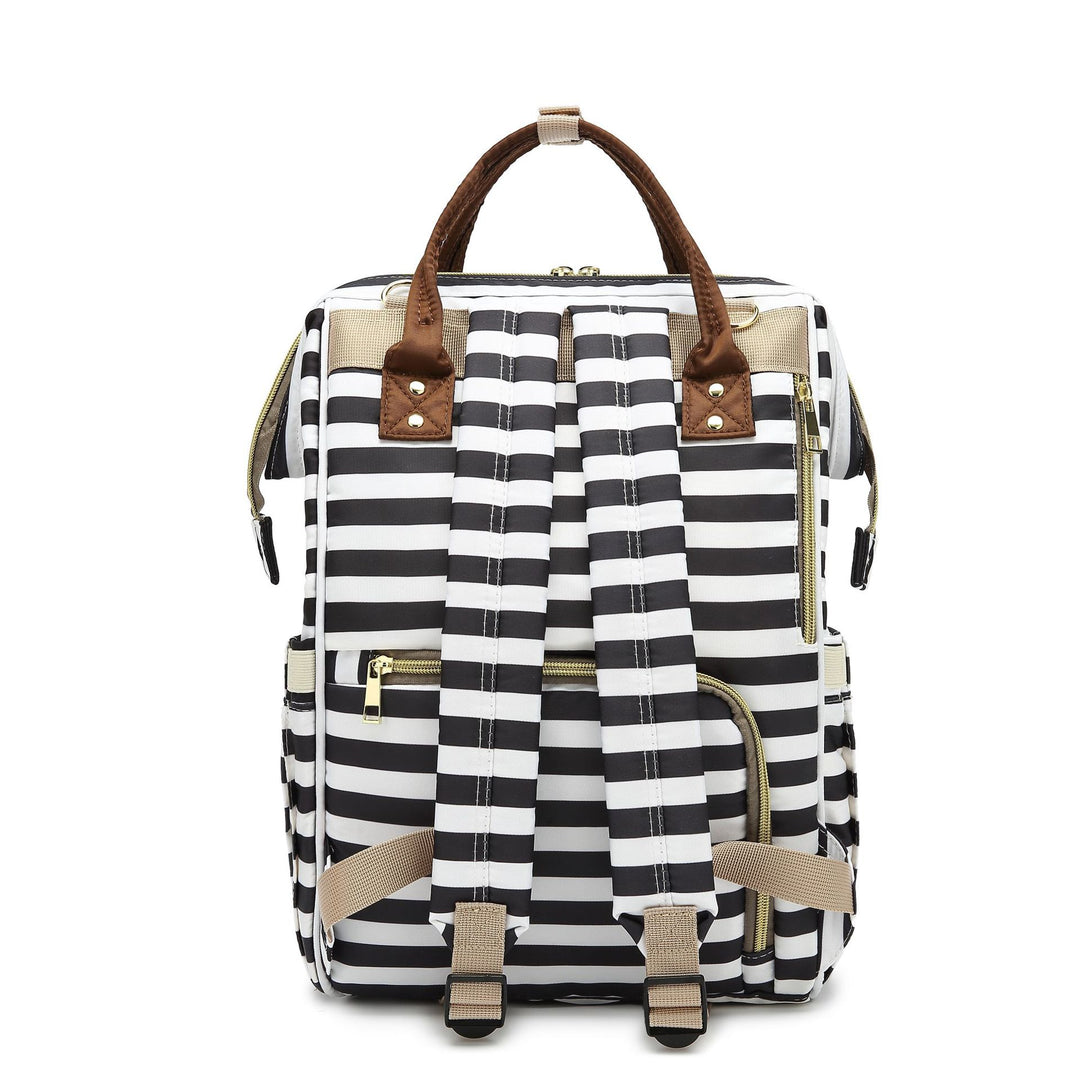 Stylish Striped Backpack Bowlift
