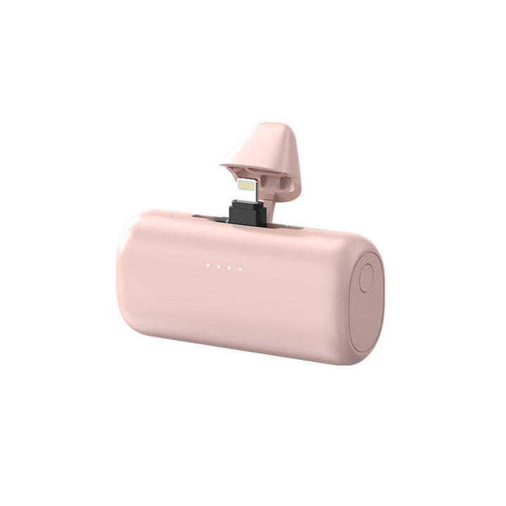 Portable power bank with integrated Lightning cable and LED charging indicator Bowlift