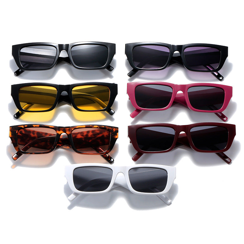 Women's fashionable rectangular sunglasses in innovative design Bowlift