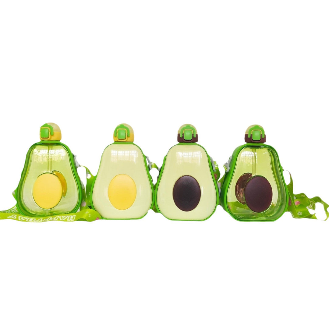 Women's Avocado Water Bottle with Leak-proof Lid and Integrated Carry Strap Bowlift