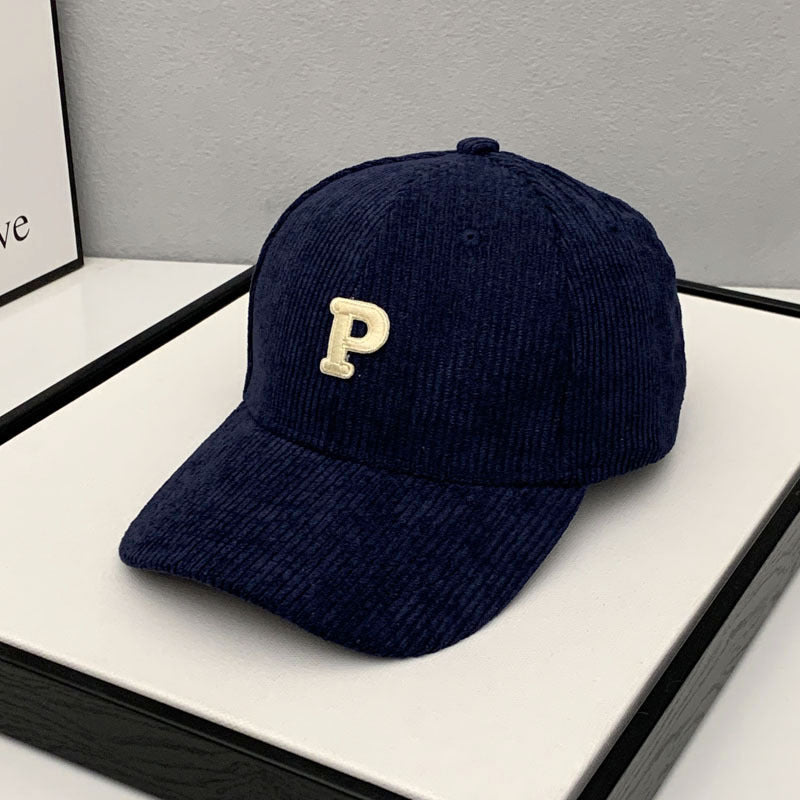 Women's Corduroy Adjustable Baseball Cap Bowlift