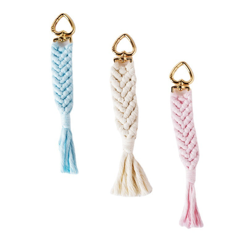 Decorative Macramé Keychain Holder Bowlift