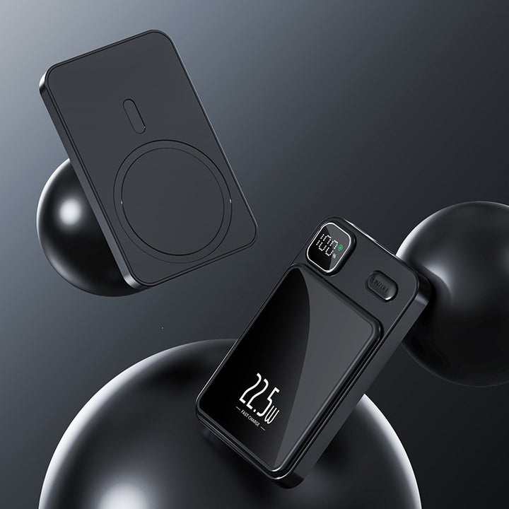Portable power bank with wireless charging function and digital power display Bowlift