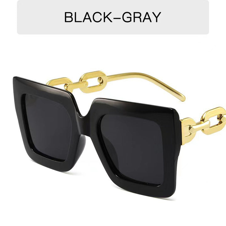 Stylish Wide Square Frame Sunglasses Bowlift