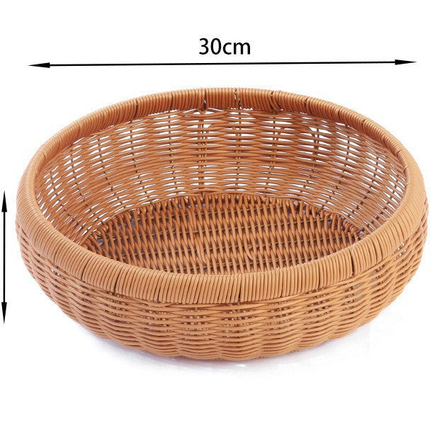 Home Organization Decorative Wicker Basket Bowlift