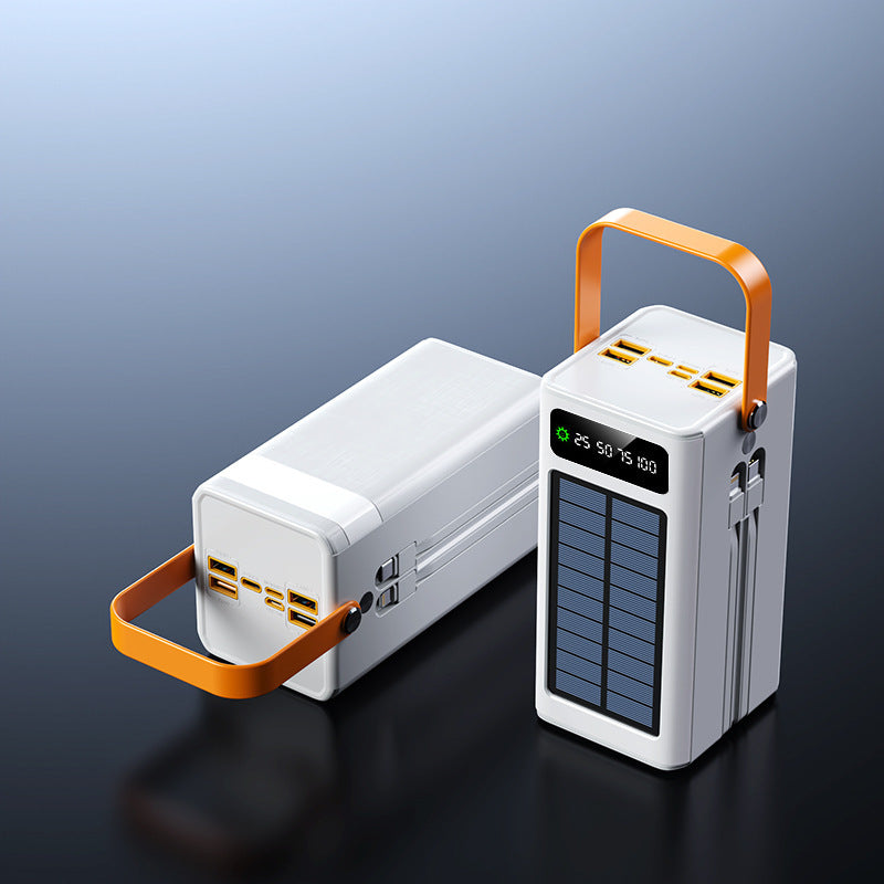 Portable solar power bank with multifunctional charging function and digital display Bowlift