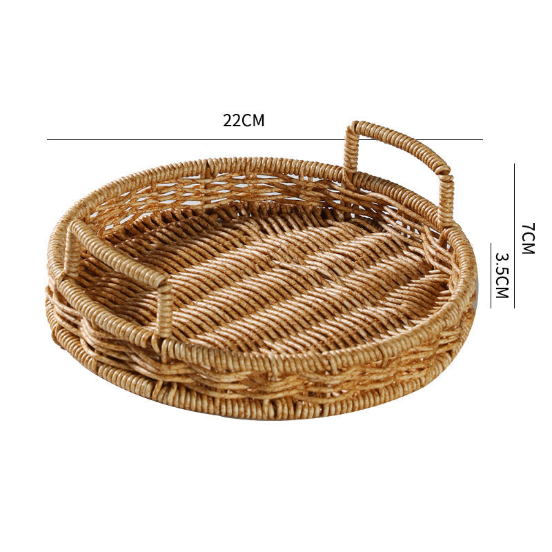 Handcrafted Wicker Storage Basket Bowlift