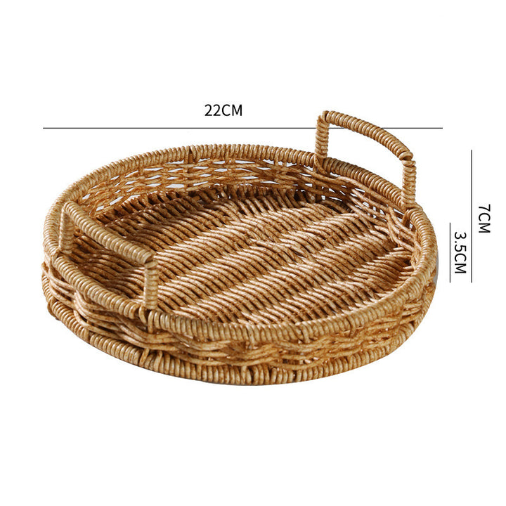 Handcrafted Wicker Storage Basket Bowlift