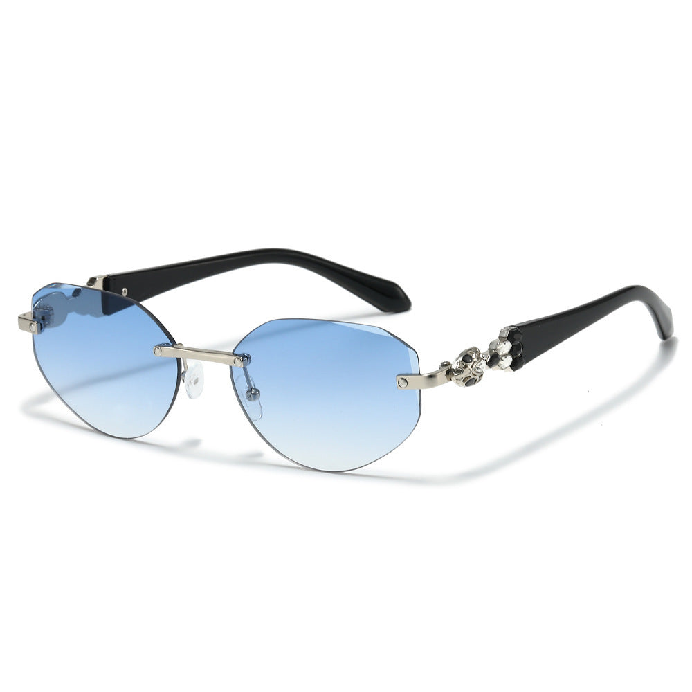 Decorative Oversized Shield Sunglasses Bowlift