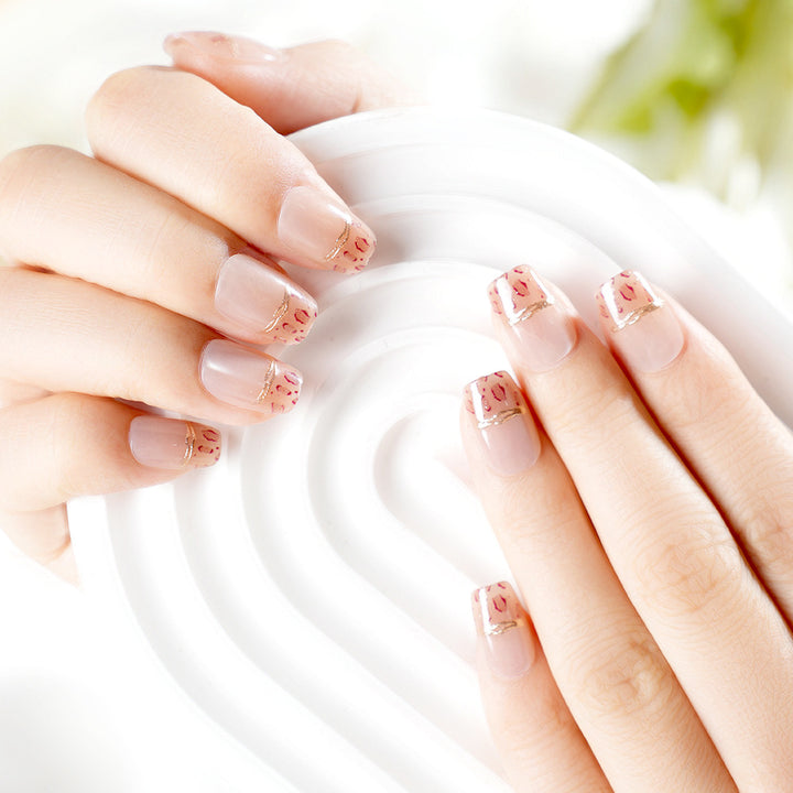 Stylish Artistic Press-On Nail Set Bowlift