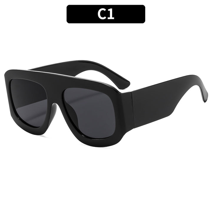 Fashion-Forward Chunky Frame Sunglasses