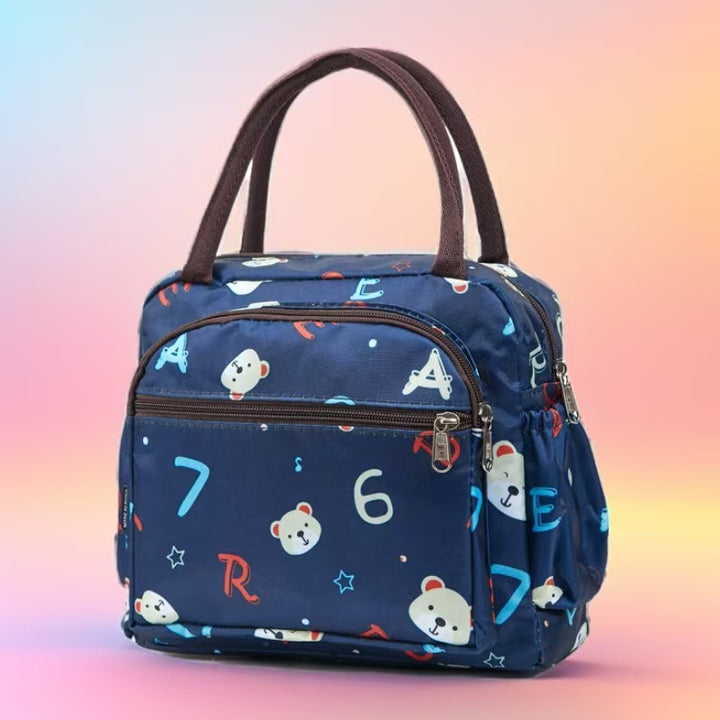 Cat Print Multi-Pocket Tote Bag Bowlift