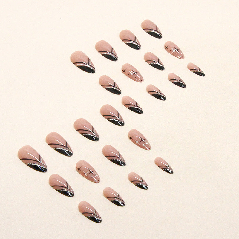 Elegant Press-On Nail Art Design Bowlift