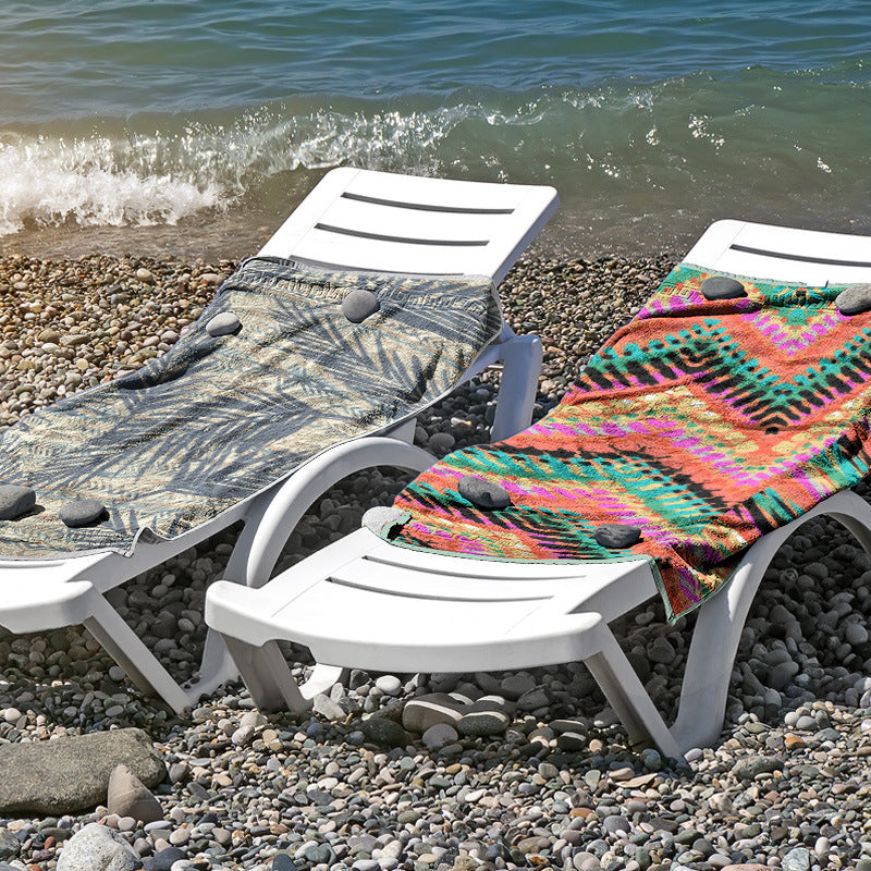 Beach towel made of skin-friendly microfiber with a creative pattern mix Bowlift