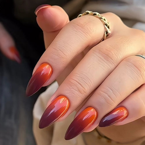 Ombre Stiletto Press-On Nails Set Bowlift