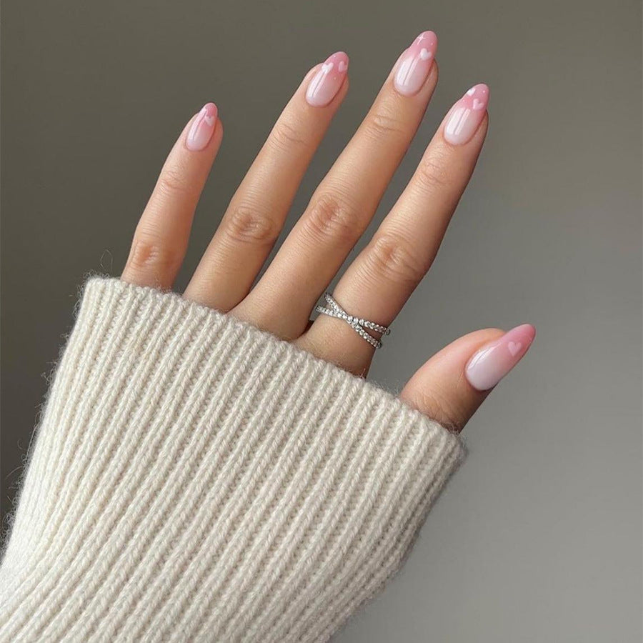 Elegant Almond-Shaped Press-On Nail Set Bowlift