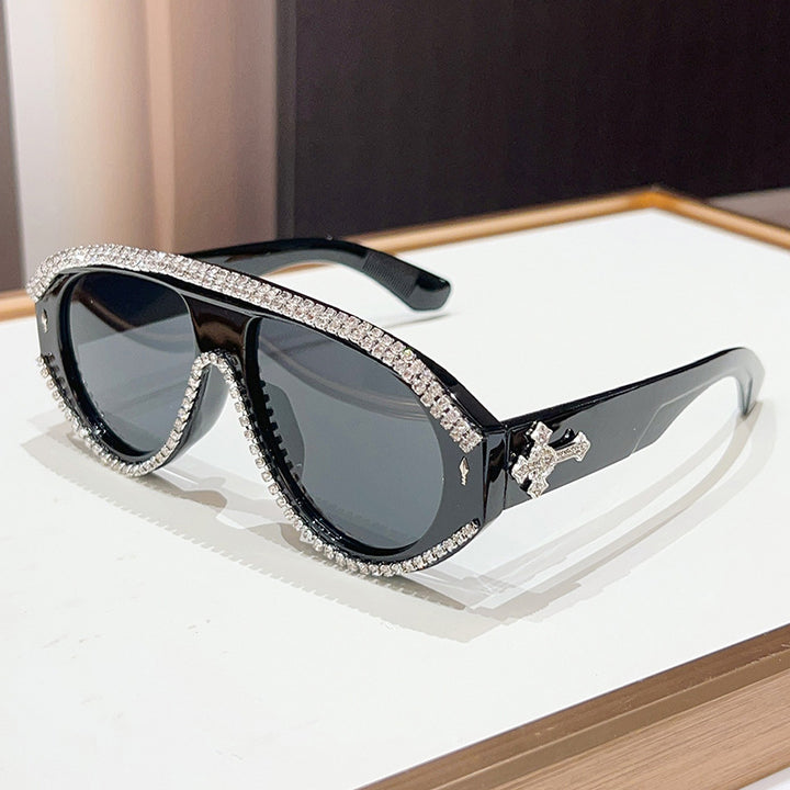 Luxury Oversized Rhinestone Sunglasses Bowlift