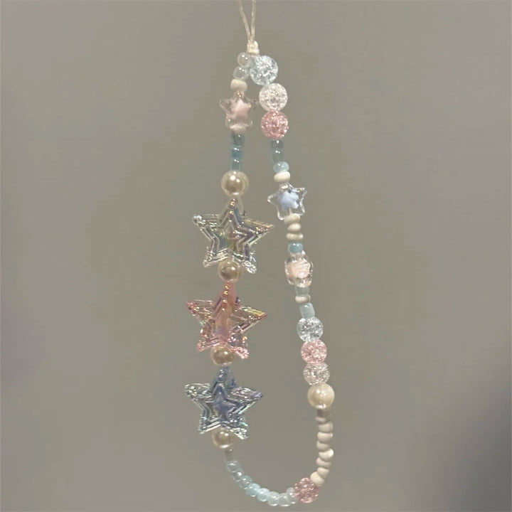 Star-Themed Beaded Necklace Bowlift