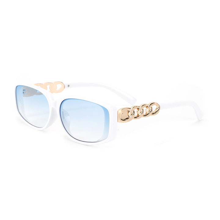 Women's square designer sunglasses with gold details Bowlift