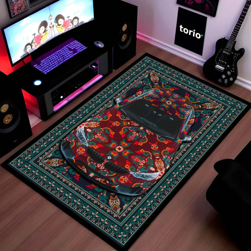 Artistic Floral Printed Area Rug