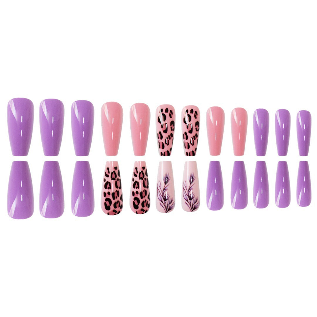 Stylish Patterned Press-On Nail Set Bowlift