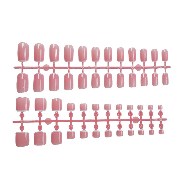 Elegant French Tip Press-On Nails Set Bowlift