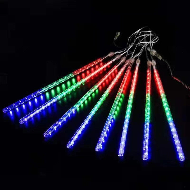 Outdoor Hanging Meteor Tube Lights For Trees Waterproof Cascading LED Rain Effect Bowlift