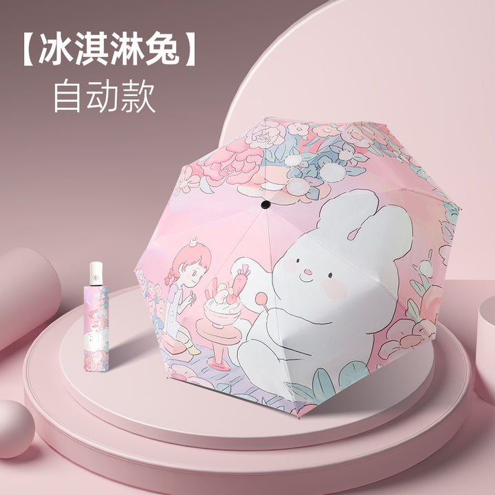 Ladies child-friendly umbrella with playful design Bowlift